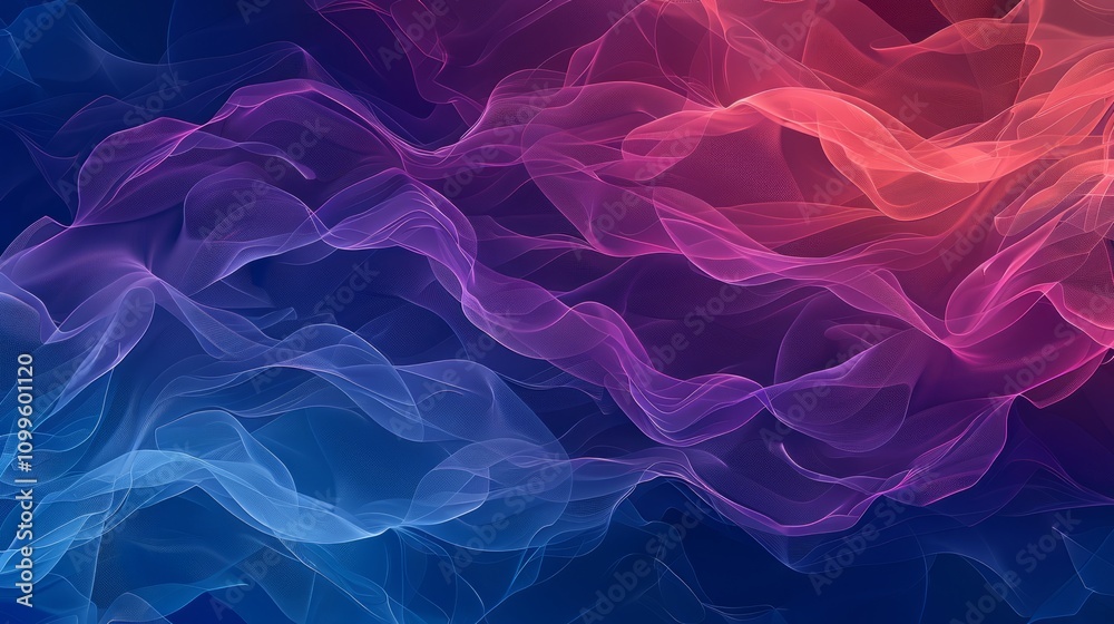 Obraz premium Colorful abstract flowing waves