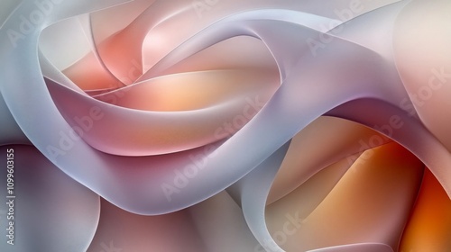 Wallpaper Mural Abstract Pastel Swirls of Color and Light Torontodigital.ca