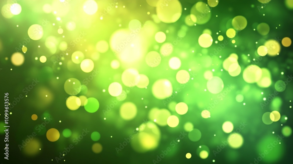 Fototapeta premium Abstract Green Bokeh Background Design
