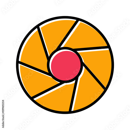 Aperture Artifacts Vector Icon