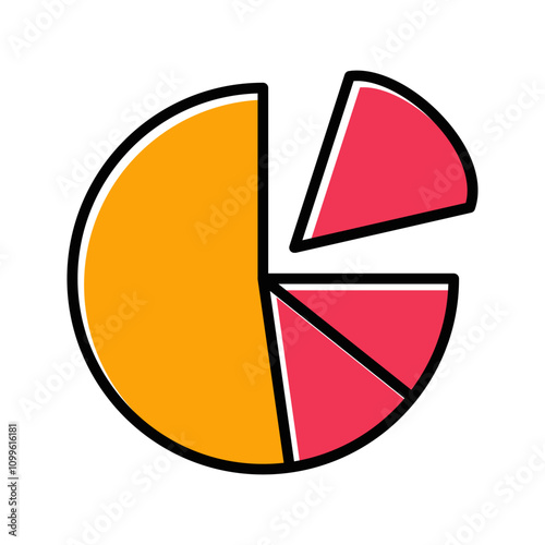 Pie Chart Vector Icon