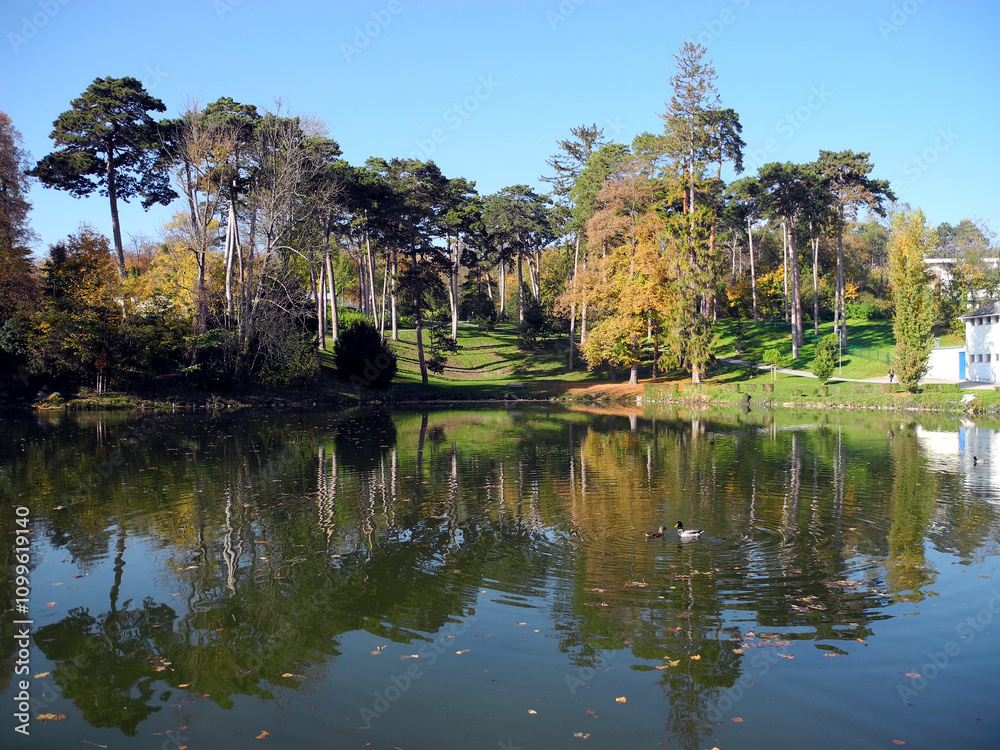 Fototapeta premium Austria, City of Eisenstadt, Palace Garden