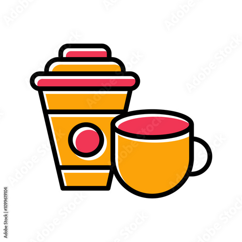 Coffee or Tea Vector Icon