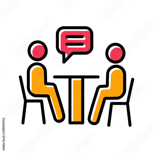 News Interview Vector Icon