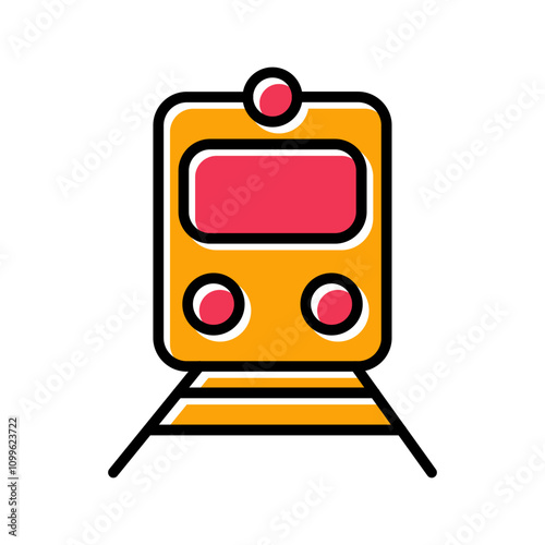 Railway Car Vector Icon