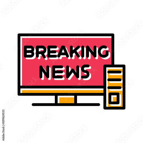 Breaking Story Vector Icon