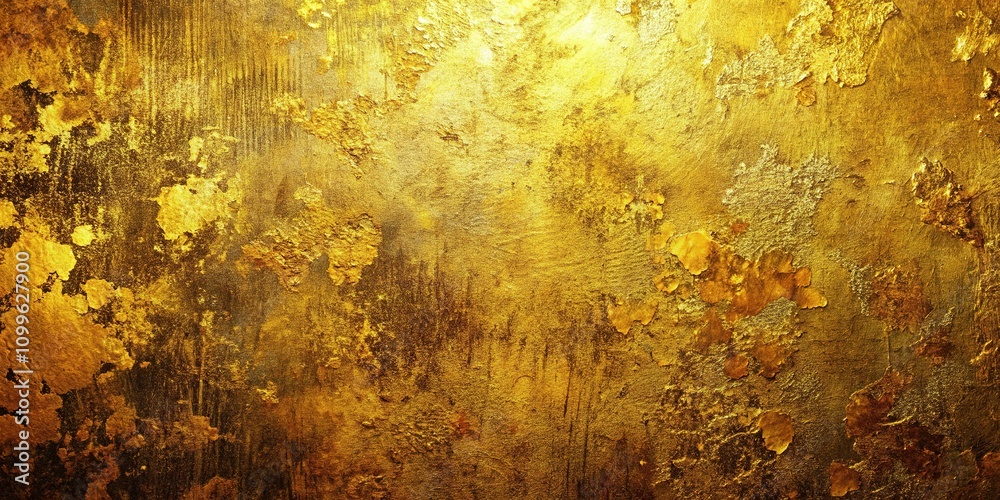 Obraz premium Abstract art: Grunge gold texture wallpaper.
