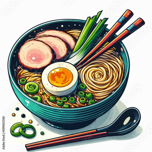 ramen dish in abowl photo