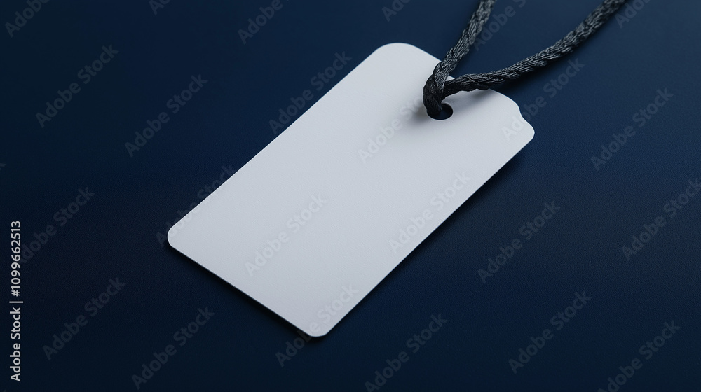Fototapeta premium price tag, white label, empty paper label mockup
