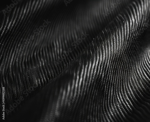 Wallpaper Mural Dark Fabric Texture Showing Wavelike Patterns Torontodigital.ca