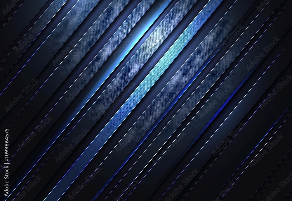 Obraz premium Abstract Diagonal Stripes Dark Blue Background Design
