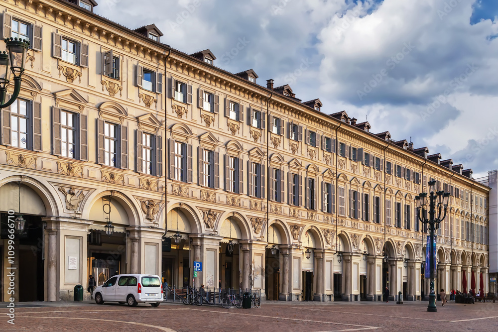 Obraz premium Piazza San Carlo, Turin, Italy