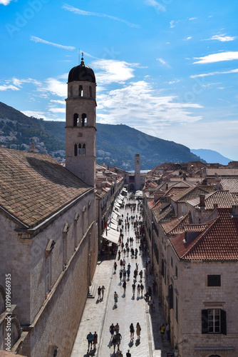 View of the old town in Croatia