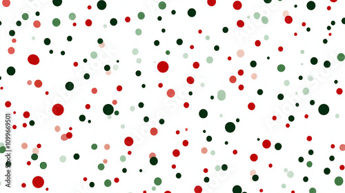 Festive Red and Green Dots
