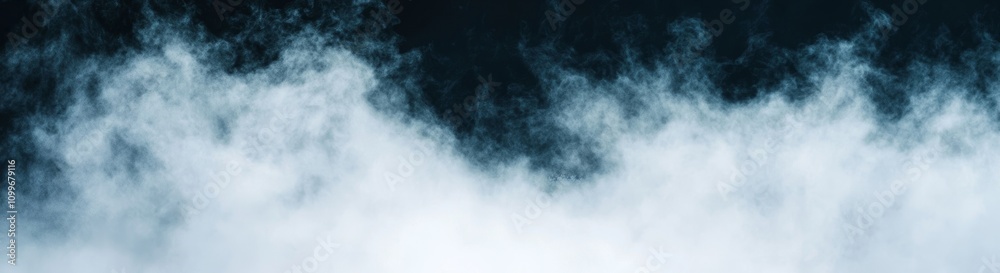 Fototapeta premium Fog template with realistic cloud or smoke background. Special effect of steam.