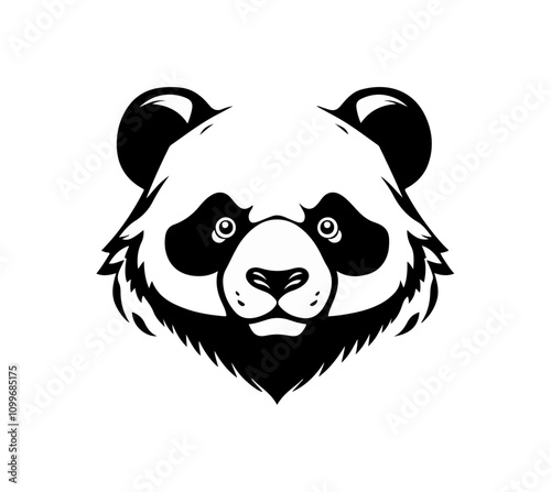 Bear vector logo. Icon of Bear vector illustration, Bear logo, Face Mascot Logo on white background vector, Grizzly logo, Panda logo