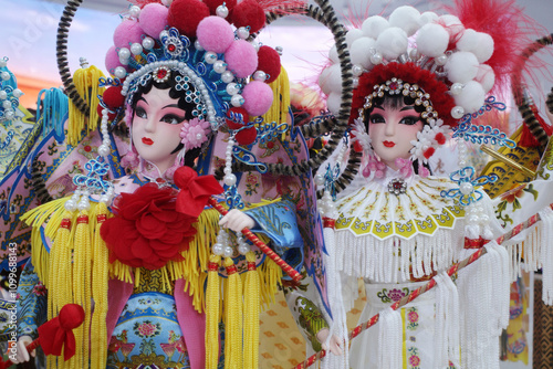 cartoon girl of beijing opera