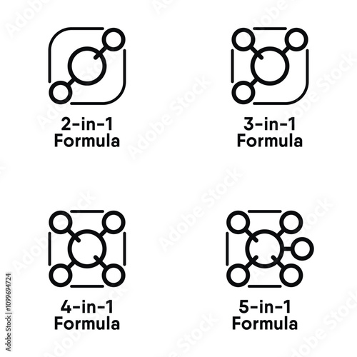 2-in-1 Formula vector information signs