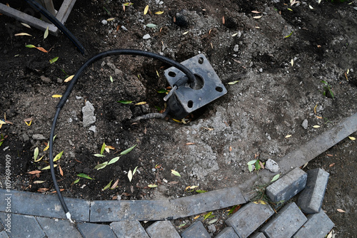 Wallpaper Mural New electric cable in the ground Torontodigital.ca