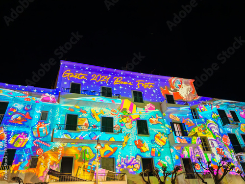 A very beautiful Christmas lights in Gaeta, fairy tales of light 2024