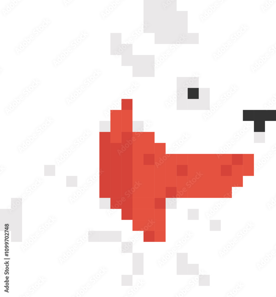 Obraz premium Pixel Art Rabbit