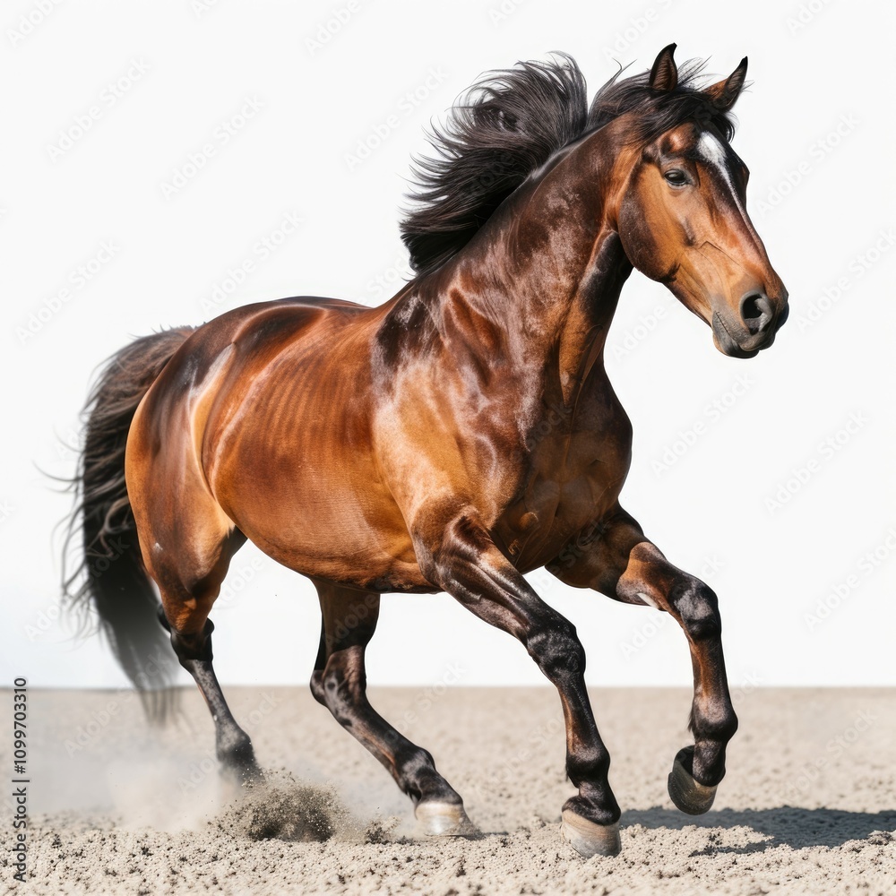 Obraz premium Andalusian horse kicking out horse