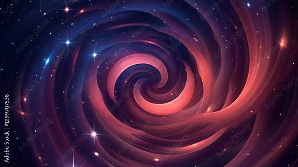 Obraz premium A colorful abstract background with a purple and pink swirl in the middle stars wallpaper 