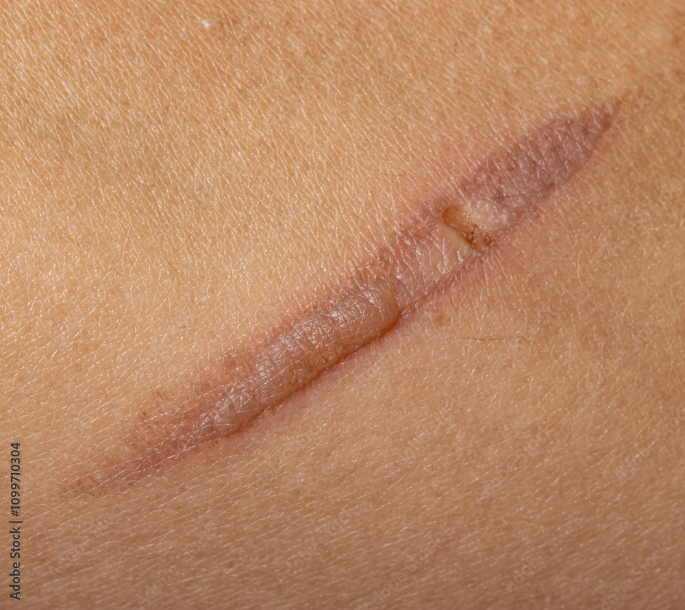 Fototapeta premium burn on hand as background.