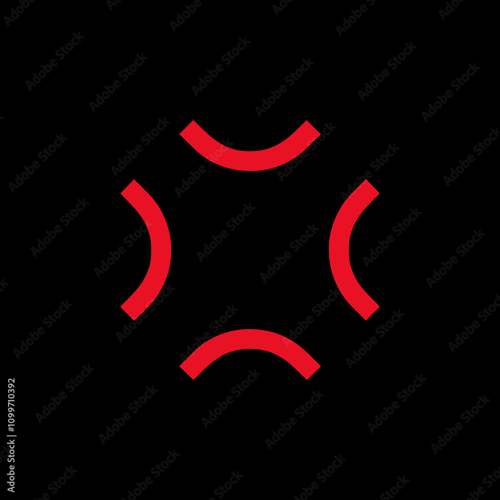 Obraz premium Angry Icon 