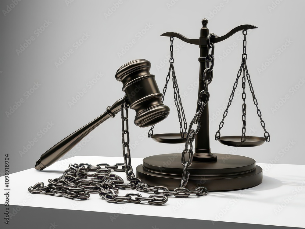 Law Restriction And Reform Legal Symbols Featuring A Gavel And Scales Law Restriction And Reform Legal Symbols Featuring A Gavel And Scales