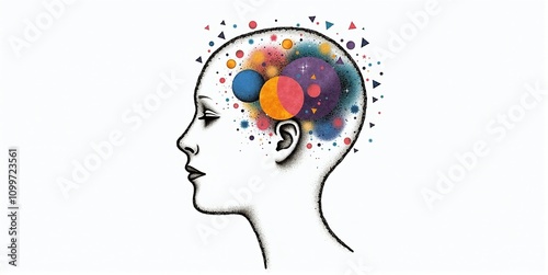 Wallpaper Mural A vibrant mind bursts with creativity, imagination flowing freely, shaping ideas into unique visions and innovative concepts Torontodigital.ca