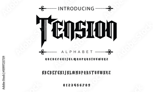 Busied Vintage tattoo font. Font for the tattoo studio logos, alcohol branding, and many others in retro style.