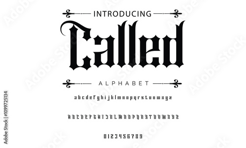 Busied Vintage tattoo font. Font for the tattoo studio logos, alcohol branding, and many others in retro style.