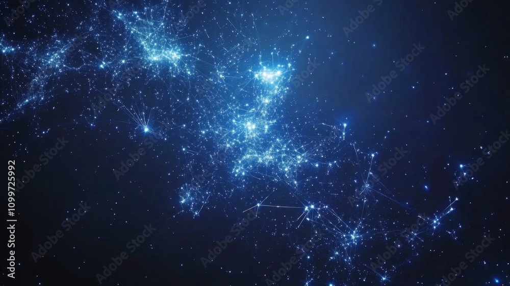 Obraz premium Global Network: A Visual Representation of Interconnectedness