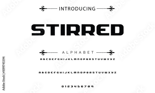 Modern techno font, futuristic line type of english alphabet letters and numbers. Minimal tech typeface vector typography. Future technology digital abc characters font, modern double line symbols