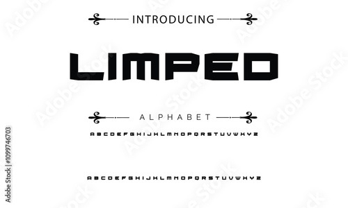 Modern techno font, futuristic line type of english alphabet letters and numbers. Minimal tech typeface vector typography. Future technology digital abc characters font, modern double line symbols