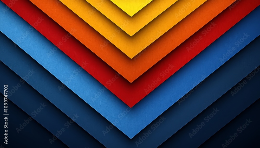 Obraz premium Abstract Colorful Chevron Pattern Design Background
