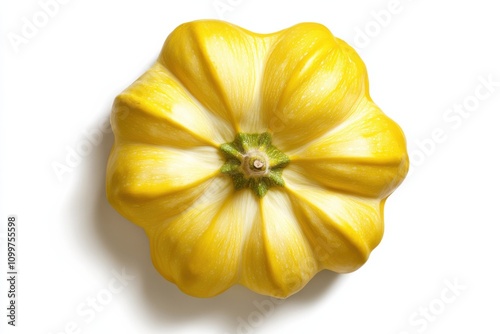 Squash Patty Pan Variety in Soothing Pale Yellow photo