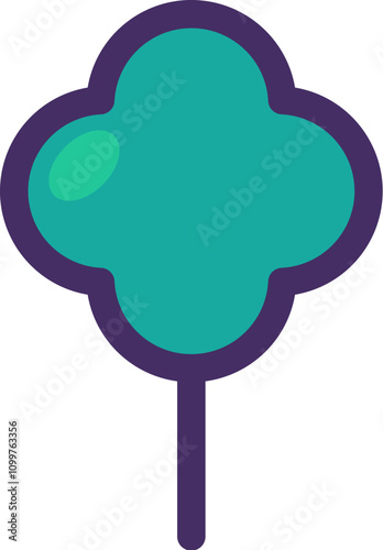 World practice of wastepaper processing concept icon. Recycling of waste paper and cardboard idea semi flat illustration. Forest and nature conservation. Saving trees and benefit the environment.