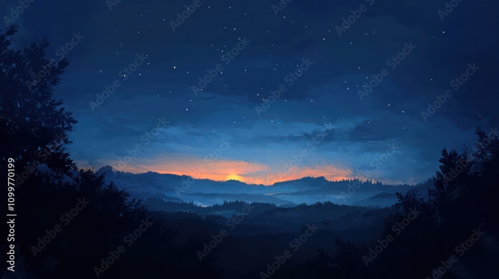 Obraz premium Early Morning Wallpaper