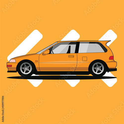civic car vector