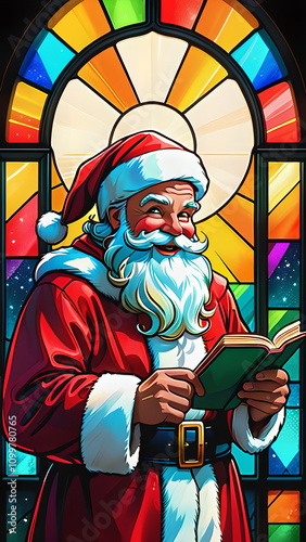 Retro Santa: Classic Comic Book Holiday Cheer photo