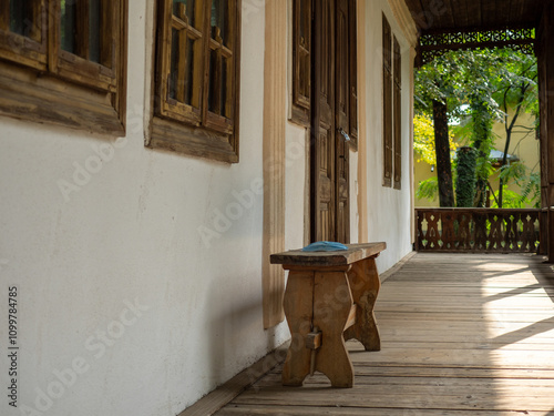 Traditional house at Dimitrie Gusti National Village Museum, Bucharest, Romania