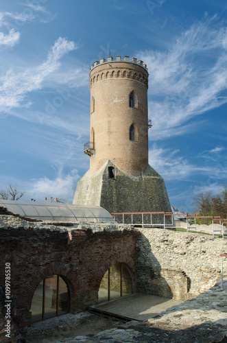 Chindia Tower (Turnul Chindiei) inside the Royal Court (Curtea Domneasca). The court was built in 1417. photo