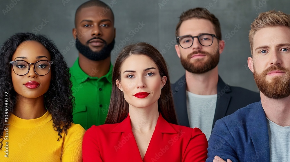 Obraz premium Diverse Professional Coworkers in Casual Video Conference