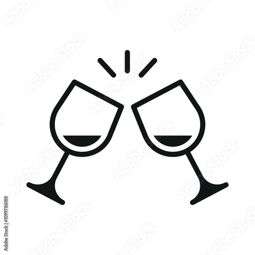 Wine icon a modern and detailed vector illustration perfect for wine labels, wine tasting events, or any design that celebrates fine wine culture