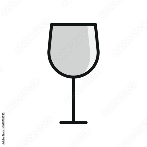 Wine icon a modern and detailed vector illustration perfect for wine labels, wine tasting events, or any design that celebrates fine wine culture