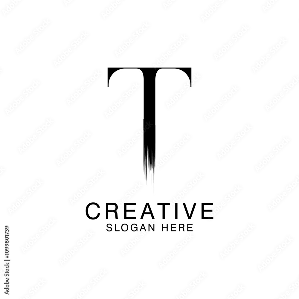 Unique Modern Creative elegant letter T logo Abstract template Design. Premium Monogram Vector