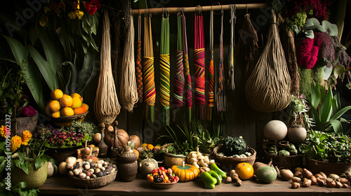 The Artistic Heritage of Andean Quipu: An Exploration of Inca Record-Keeping through Elaborate Knotting Techniques photo