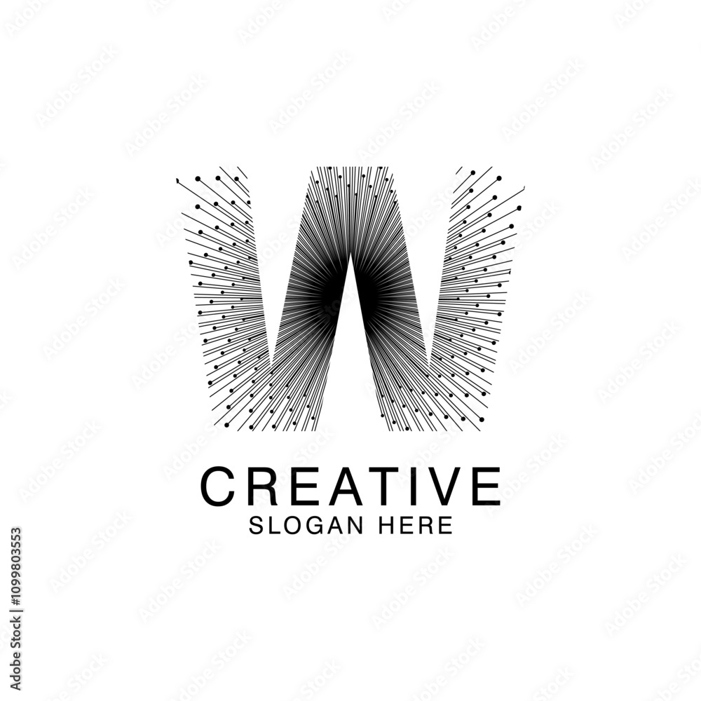 Unique Modern Creative elegant letter W logo Abstract template Design. Premium Monogram Vector